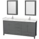 A thumbnail of the Wyndham Collection WCS141472D-VCA-MED Dark Gray / Carrara Cultured Marble Top / Brushed Chrome Hardware