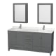 A thumbnail of the Wyndham Collection WCS141472D-QTZ-UNSMED Dark Gray / Giotto Quartz Top / Brushed Chrome Hardware