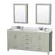 A thumbnail of the Wyndham Collection WCS141472DUNOMED Light Green / Brushed Nickel Hardware