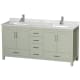 A thumbnail of the Wyndham Collection WCS141472DUNSMXX Light Green / Brushed Nickel Hardware
