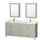 A thumbnail of the Wyndham Collection WCS141472D-QTZ-UNSMED Light Green / Giotto Quartz Top / Brushed Nickel Hardware