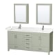 A thumbnail of the Wyndham Collection WCS141472D-VCA-MED Light Green / White Cultured Marble Top / Brushed Nickel Hardware