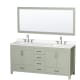 A thumbnail of the Wyndham Collection WCS141472D-QTZ-US3M70 Light Green / White Quartz Top / Brushed Nickel Hardware