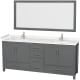 A thumbnail of the Wyndham Collection WCS141480D-VCA-M70 Dark Gray / Carrara Cultured Marble Top / Brushed Chrome Hardware