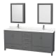 A thumbnail of the Wyndham Collection WCS141480D-QTZ-UNSMED Dark Gray / Giotto Quartz Top / Brushed Chrome Hardware