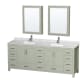 A thumbnail of the Wyndham Collection WCS141484DUNSMED Light Green / Brushed Nickel Hardware