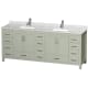 A thumbnail of the Wyndham Collection WCS141484DUNSMXX Light Green / Brushed Nickel Hardware
