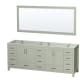 A thumbnail of the Wyndham Collection WCS141484DSXXM70 Light Green / Brushed Nickel Hardware