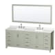 A thumbnail of the Wyndham Collection WCS141484D-QTZ-US3M70 Light Green / Giotto Quartz Top / Brushed Nickel Hardware