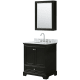 A thumbnail of the Wyndham Collection WCS202030SCMUNOMED Dark Espresso / White Carrara Marble Top / Polished Chrome Hardware
