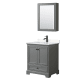 A thumbnail of the Wyndham Collection WCS202030S-VCA-MED Dark Gray / Carrara Cultured Marble Top / Matte Black Hardware