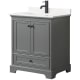 A thumbnail of the Wyndham Collection WCS202030S-QTZ-UNSMXX Dark Gray / White Quartz Top / Matte Black Hardware