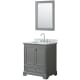 A thumbnail of the Wyndham Collection WCS202030SCMUNSM24 Dark Gray / White Carrara Marble Top / Polished Chrome Hardware