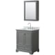 A thumbnail of the Wyndham Collection WCS202030SCMUNSMED Dark Gray / White Carrara Marble Top / Polished Chrome Hardware