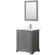 A thumbnail of the Wyndham Collection WCS202030S-VCA-M24 Dark Gray / White Cultured Marble Top / Polished Chrome Hardware
