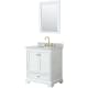 A thumbnail of the Wyndham Collection WCS202030SCMUNOM24 White / White Carrara Marble Top / Brushed Gold Hardware