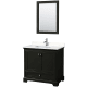 A thumbnail of the Wyndham Collection WCS202036S-VCA-M24 Dark Espresso / Carrara Cultured Marble Top / Polished Chrome Hardware