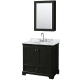 A thumbnail of the Wyndham Collection WCS202036SCMUNOMED Dark Espresso / White Carrara Marble Top / Polished Chrome Hardware