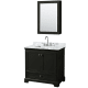 A thumbnail of the Wyndham Collection WCS202036SCMUNSMED Dark Espresso / White Carrara Marble Top / Polished Chrome Hardware