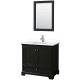 A thumbnail of the Wyndham Collection WCS202036S-VCA-M24 Dark Espresso / White Cultured Marble Top / Polished Chrome Hardware