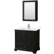 A thumbnail of the Wyndham Collection WCS202036S-VCA-MED Dark Espresso / White Cultured Marble Top / Polished Chrome Hardware
