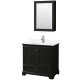 A thumbnail of the Wyndham Collection WCS202036S-QTZ-UNSMED Dark Espresso / White Quartz Top / Polished Chrome Hardware