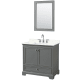 A thumbnail of the Wyndham Collection WCS202036S-QTZ-US3M24 Dark Gray / Giotto Quartz Top / Polished Chrome Hardware