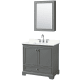 A thumbnail of the Wyndham Collection WCS202036S-QTZ-US3MED Dark Gray / Giotto Quartz Top / Polished Chrome Hardware