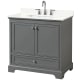 A thumbnail of the Wyndham Collection WCS202036S-QTZ-US3MXX Dark Gray / Giotto Quartz Top / Polished Chrome Hardware