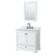 A thumbnail of the Wyndham Collection WCS202036SCMUNOM24 White / White Carrara Marble Top / Matte Black Hardware