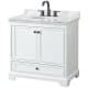 A thumbnail of the Wyndham Collection WCS202036SCMUNOMXX White / White Carrara Marble Top / Matte Black Hardware