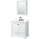 A thumbnail of the Wyndham Collection WCS202036S-QTZ-US3MED White / Giotto Quartz Top / Matte Black Hardware