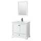 A thumbnail of the Wyndham Collection WCS202036S-VCA-M24 White / White Cultured Marble Top / Matte Black Hardware