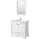 A thumbnail of the Wyndham Collection WCS202036S-VCA-M24 White / Carrara Cultured Marble Top / Brushed Gold Hardware