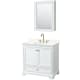 A thumbnail of the Wyndham Collection WCS202036S-QTZ-US3MED White / Giotto Quartz Top / Brushed Gold Hardware