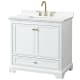 A thumbnail of the Wyndham Collection WCS202036S-QTZ-US3MXX White / White Quartz Top / Brushed Gold Hardware