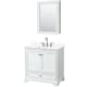 A thumbnail of the Wyndham Collection WCS202036S-QTZ-US3MED White / Giotto Quartz Top / Polished Chrome Hardware