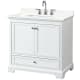 A thumbnail of the Wyndham Collection WCS202036S-QTZ-US3MXX White / Giotto Quartz Top / Polished Chrome Hardware