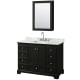 A thumbnail of the Wyndham Collection WCS202048SCMUNSMED Dark Espresso / White Carrara Marble Top / Polished Chrome Hardware
