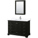 A thumbnail of the Wyndham Collection WCS202048S-VCA-MED Dark Espresso / White Cultured Marble Top / Polished Chrome Hardware