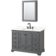 A thumbnail of the Wyndham Collection WCS202048S-QTZ-US3MED Dark Gray / Giotto Quartz Top / Matte Black Hardware