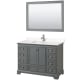 A thumbnail of the Wyndham Collection WCS202048S-VCA-M46 Dark Gray / Carrara Cultured Marble Top / Polished Chrome Hardware