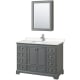 A thumbnail of the Wyndham Collection WCS202048S-VCA-MED Dark Gray / Carrara Cultured Marble Top / Polished Chrome Hardware