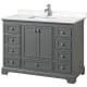 A thumbnail of the Wyndham Collection WCS202048S-VCA-MXX Dark Gray / Carrara Cultured Marble Top / Polished Chrome Hardware