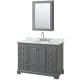 A thumbnail of the Wyndham Collection WCS202048SCMUNOMED Dark Gray / White Carrara Marble Top / Polished Chrome Hardware