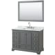 A thumbnail of the Wyndham Collection WCS202048SCMUNSM46 Dark Gray / White Carrara Marble Top / Polished Chrome Hardware