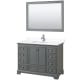 A thumbnail of the Wyndham Collection WCS202048S-VCA-M46 Dark Gray / White Cultured Marble Top / Polished Chrome Hardware