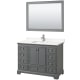 A thumbnail of the Wyndham Collection WCS202048S-QTZ-UNSM46 Dark Gray / White Quartz Top / Polished Chrome Hardware