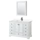 A thumbnail of the Wyndham Collection WCS202048S-VCA-MED White / Carrara Cultured Marble Top / Matte Black Hardware