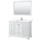 A thumbnail of the Wyndham Collection WCS202048S-QTZ-UNSM46 White / White Quartz Top / Brushed Gold Hardware